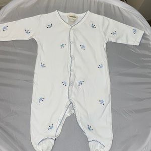 Margery Ellen Baby Onesie With Crown Designs 3 months